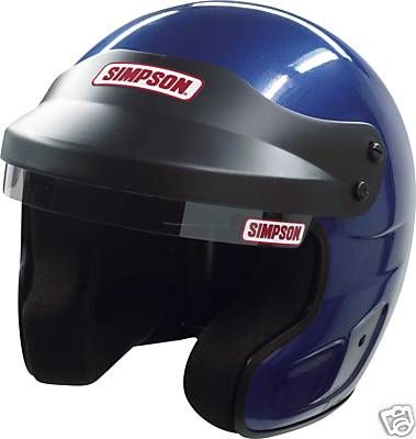 Simpson Limited Edition Metallic Blue Cruiser Helmet