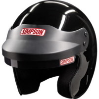 Simpson Helmet JR SPEEDWAY SHARK-SFI 24.1 Rated - SNELL SA2015 Black SIM 178
