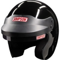 Simpson Helmet JR SPEEDWAY SHARK-SFI 24.1 Rated - SNELL SA2015 Black SIM 178