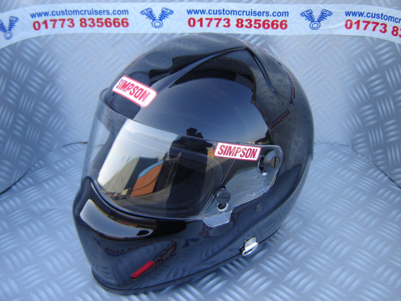 Simpson Black Visor For SA2005 Diamondback & Super Bandit Helmets - 89401A