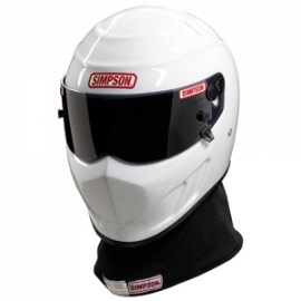 Simpson Speedway RX Drag Helmet - Snell SA2015 Black/White SIM 653