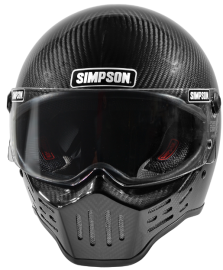 simpson m30 carbon motorcycle helmet front view